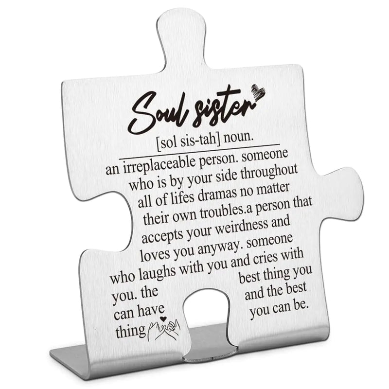 Soul Sister Birthday Gift For Her Soul Sister Gift Bestie Gift Thank You Gift for Women Friend Sister Cute Graduation Christmas Friendship Gift for Soul Sister Funny Office Desk Decor